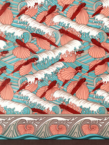 Art Classics, Maurice Pillard Verneuil: Poissons volants et vagues, papier peint