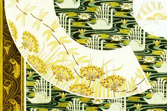 Illustration by Maurice Pillard Verneuil: floral ornament in soft colors