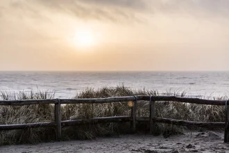 Photo art by Mareike Böhmer: calming sunset at the beach