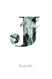 Illustration by Froilein Juno: playful letters made of flowers and leaves