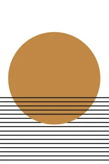 Illustration by Froilein Juno: geometric shapes in copper and gold