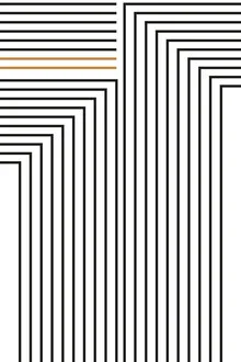 Abstract illustration with geometric copper and gold lines, creating a calm mood.