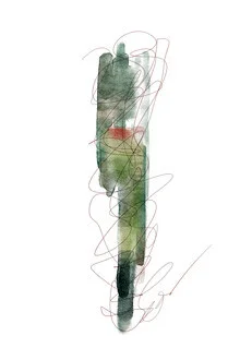 Wandbild von Froilein Juno: sanftes Aquarell in warmen Farben