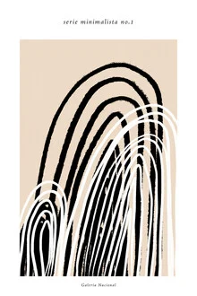 Illustration von Froilein Juno: abstrakte Linien in sanften Farben
