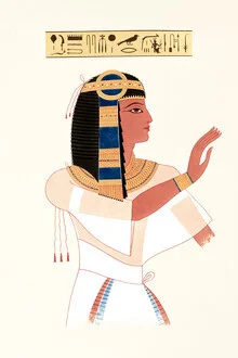 Illustration of a classic Egyptian prince in soft colors