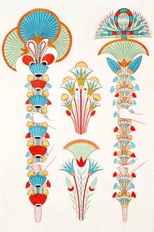 Illustration von Vintage Collection: bunte Blumensträuße in einem klassischen Stil