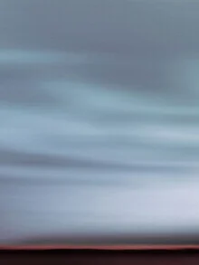 Abstract landscape with clouds and sky in blue and soft tones