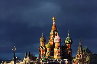 Photo art by Victoria Knobloch: colorful basilica in Moscow