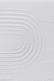 Minimal white textures creating a calm and gentle atmosphere.