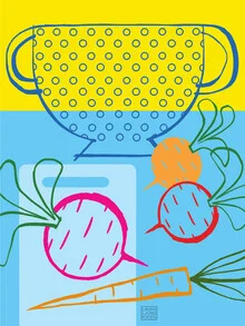 Blue Colander - Fineart photography by Laura Ljungkvist