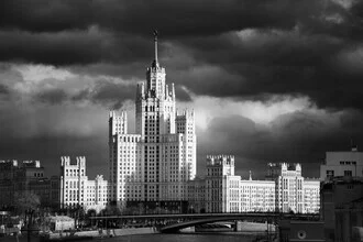 Photo art by Victoria Knobloch: Moscow with striking architecture and a vibrant sky.