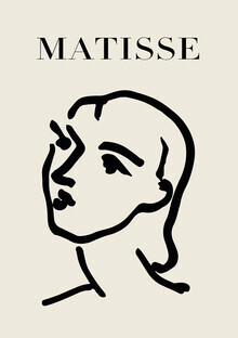 Art Classics, Matisse – Face Of A Woman, black / beige