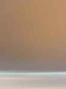 Photo art by Lena Weisbek: soft colors at sunset over water
