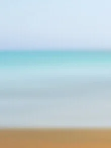 Photo art by Lena Weisbek: abstract depiction of sky and sea in soft colors
