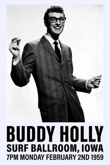 Photo art by Vintage Collection: Buddy Holly performing at the Surf Ballroom