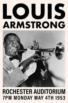 Photo art by Vintage Collection: Louis Armstrong performing at the auditorium