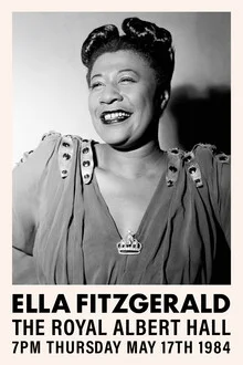 Photo art by Vintage Collection: Ella Fitzgerald performing at Royal Albert Hall