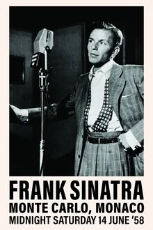 Photo art by Vintage Collection: Frank Sinatra in Monte Carlo, relaxed and stylish.