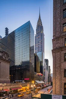 Fotokunst von Jan Becke: das Chrysler Building bei Nacht in Manhattan