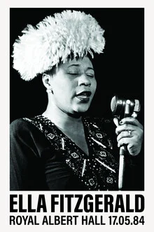 Photo art by Vintage Collection: Ella Fitzgerald performing at the Royal Albert Hall