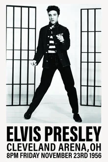 Photo art by Vintage Collection: Elvis Presley concert at Cleveland Arena