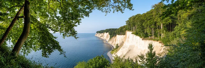 Photo art by Jan Becke: chalk cliffs in Jasmund National Park on Rügen