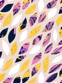 Wall art by Uma Gokhale: playful, geometric illustration full of colors
