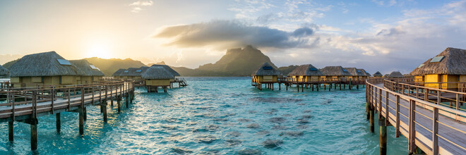 Jan Becke, Vacation in a luxury resort in Bora Bora (French Polynesia, Oceania)