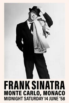 Photo art by Vintage Collection: Frank Sinatra in classic black and white