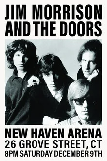 Jim Morrison and The Doors - New Haven Arena - Fineart photography by Vintage Collection