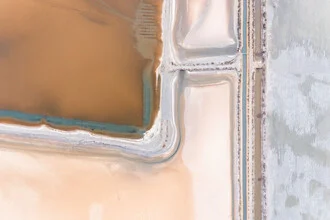 Photo art by Felix Dorn: abstract view of salt extraction from above