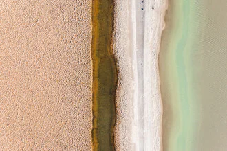 Photo art by Felix Dorn: abstract depiction of salt extraction in nature.