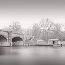 Photo art by Dennis Wehrmann: view of the Krugkoppelbrücke in Hamburg