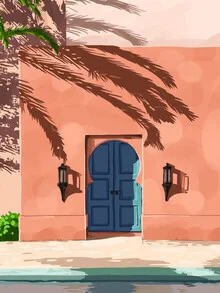 Illustration by Uma Gokhale: vibrant depiction of a tropical lifestyle