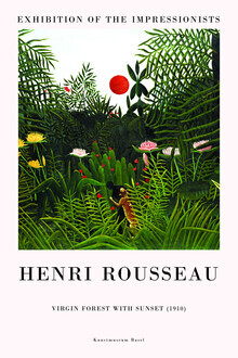 Art Classics, Henri Rousseau: Virgin Forest with Sunset - exhibition poster