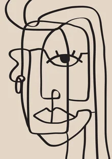 Illustration by Nikki Thaitanom: minimal line art of a woman