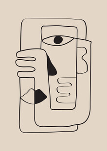 Nikki Thaitanom, Abstract Human Face Line Art - Vereinigte Staaten, Nordamerika)