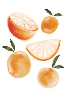 Nikki Thaitanom, Orange Fruits Painting (Thailand, Asia)