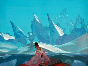 Wall art by Nicholas Roerich: Kuan-Yin, a serene depiction with soft colors.