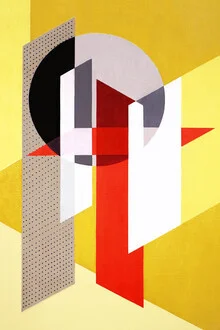 Wall art by László Moholy-Nagy: abstract composition with soft colors