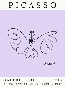 Illustration of a purple butterfly in a minimalist style