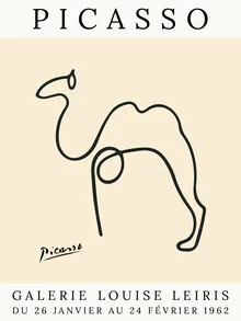 Illustration of a camel by Art Classics in gentle beige tones.