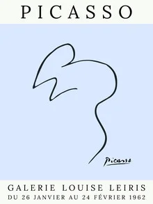 Illustration eines blauen Mausmotivs in einem minimalistischen Linienstil
