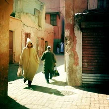 Photo art by Joachim Hoell: Strolling through the Medina of Essaouira, Morocco.