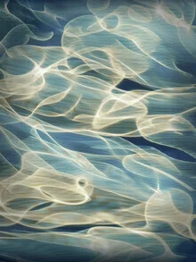 Photo art by Lena Weisbek: water droplets on a smooth surface
