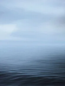Photo art by Lena Weisbek: serene seascape with gentle waves and a blue sky
