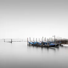 Photo art by Ronny Behnert: serene gondolas on the Canal Grande in Venice