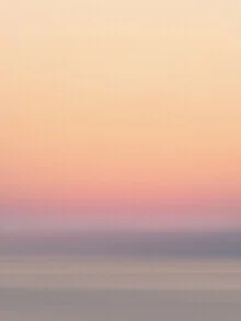 Calming photo art featuring soft pastel colors of the sky at sundown