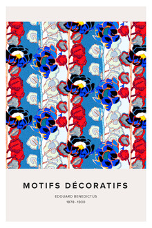 Art Classics, Édouard Bénédictus: Art Deco Blumenmuster variation - Frankreich, Europa)