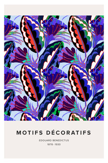 Art Classics, Édouard Bénédictus: Art Deco Blumenmuster Variation 4 - Frankreich, Europa)